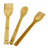 Kit Utensílios Bambu 3 peças