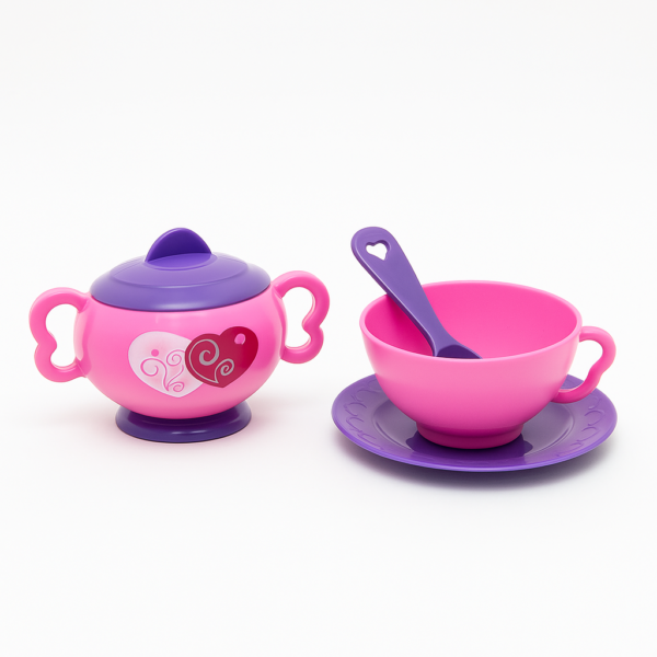 Brinquedo Faz de conta Açucareiro Pires Xícara e Colher da Play Cooker - Image 2