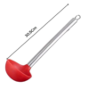 Concha Com Cabo Aço Inox e Ponta de Silicone 30cm