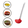Concha Com Cabo Aço Inox e Ponta de Silicone 30cm