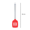 Espatula Com Cabo em Aço Inox e Ponta de Silicone 34 cm